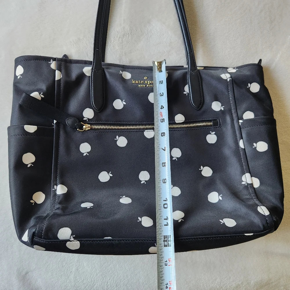 RESERVED: Kate Spade Black and White Apple Tote - Teacher Tote - Picture 15 of 16